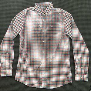 Vineyard Vines Youth L 16 On The Go Performance Plaid Button Down Shirt